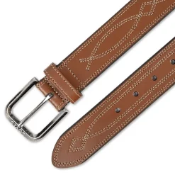 Levi's® 38mm Wstrn Stch Hrns Mens Belt
