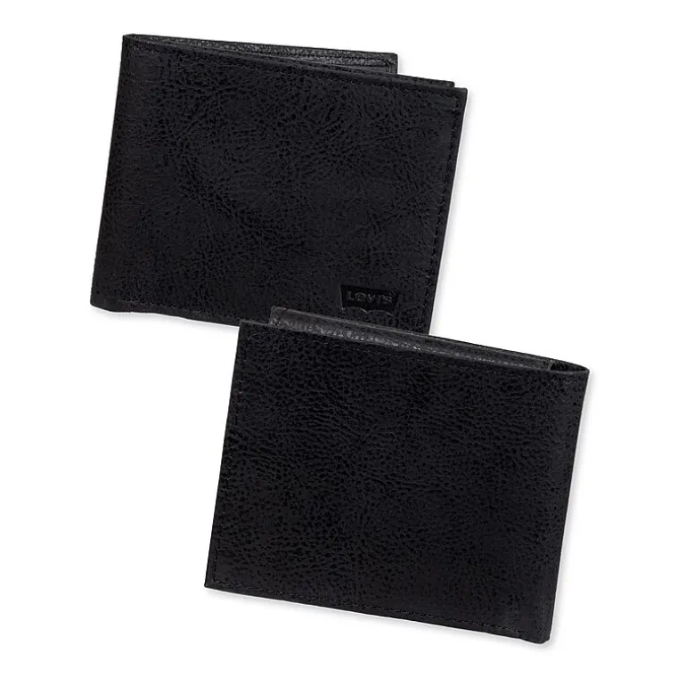 Levi's® Passcase With Embossed Logo Mens Slim Fold Wallet