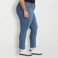 Levi's® Plus Womens Mid Rise 414 Straight Leg Jean