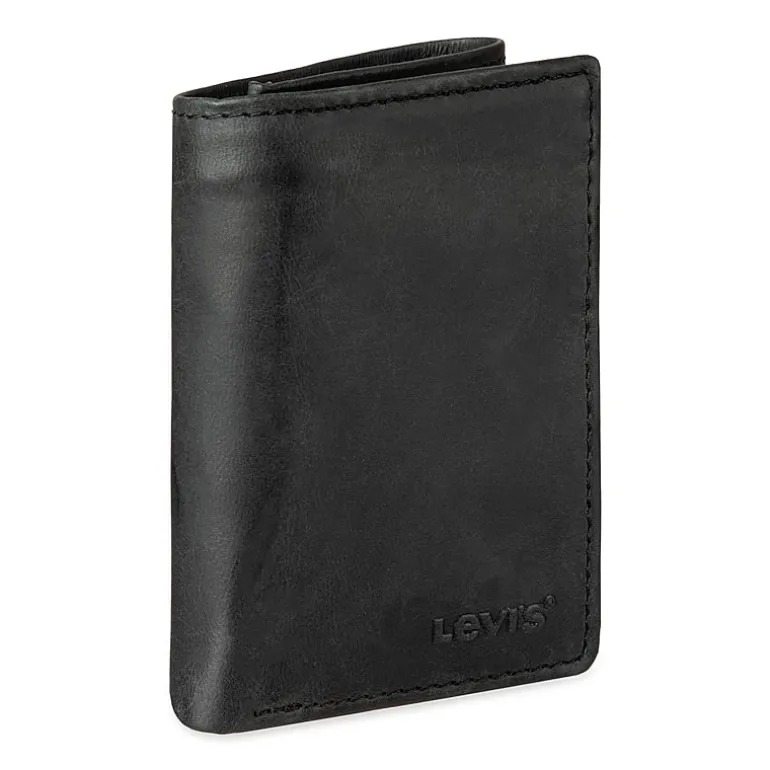 Levi's® Slim Trifold With Zipper Mens Personalized Slim Fold Wallet