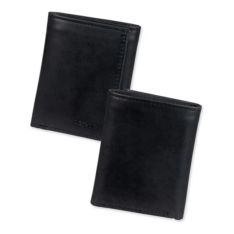 Levi's® Slim Trifold With Zipper Mens Personalized Slim Fold Wallet