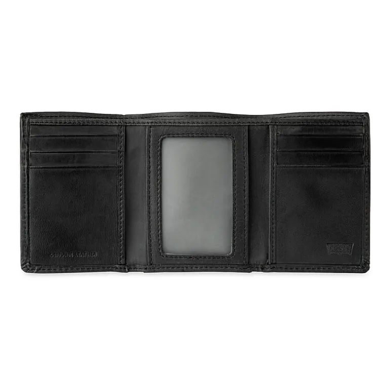 Levi's® Slim Trifold With Zipper Mens Personalized Slim Fold Wallet