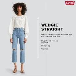 Levi's® Wedgie Straight Womens High Rise Straight Leg Jean