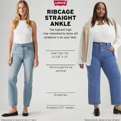 Levi's® Women's High Rise Ribcage Straight Ankle Jeans