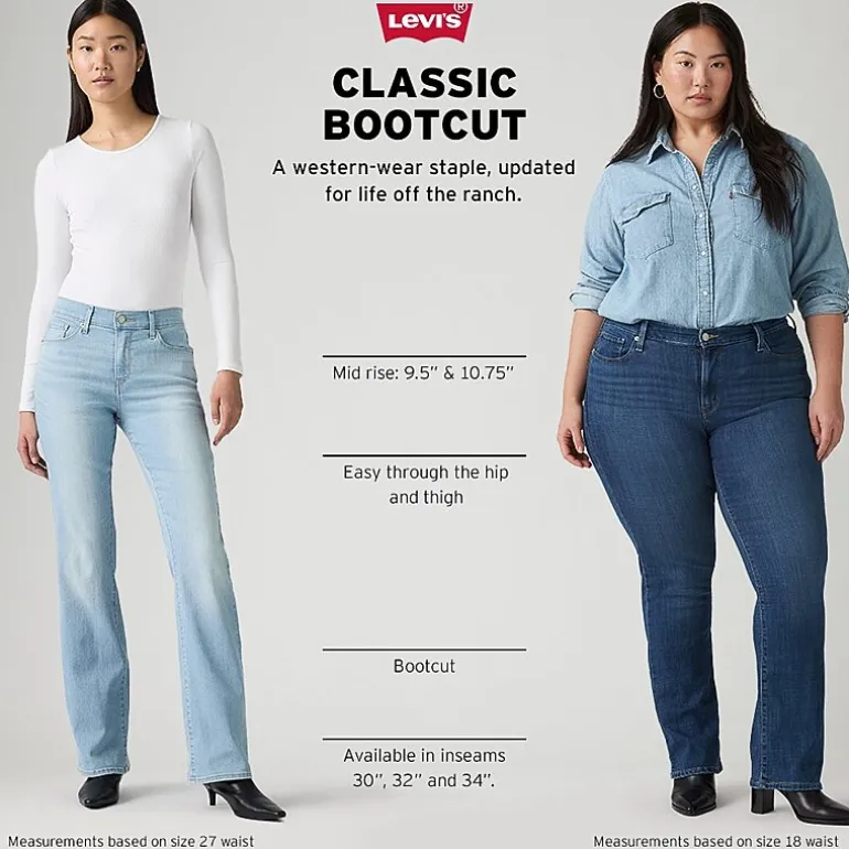 Levi's® Womens Plus Mid Rise Classic Bootcut Jean