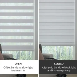 LEVOLOR Arianna Banded Custom Light-Filtering Cordless Sheer Shade