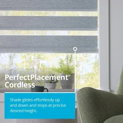 LEVOLOR Emberlyn Banded Custom Light-Filtering Cordless Sheer Shade