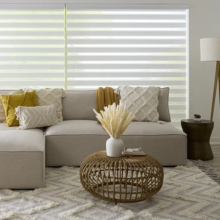 LEVOLOR Emberlyn Banded Custom Light-Filtering Cordless Sheer Shade