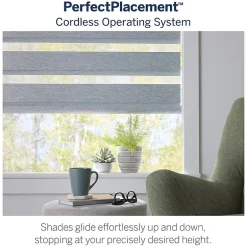 LEVOLOR Emberlyn Banded Custom Light-Filtering Cordless Sheer Shade