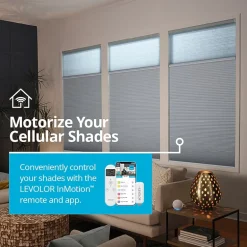 LEVOLOR Silkweave Custom Cordless Light-Filtering Cellular Shade