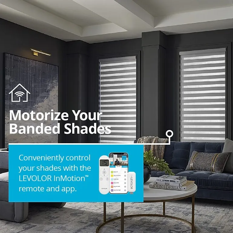 LEVOLOR Valhalla Banded Custom Light-Filtering Cordless Sheer Shade