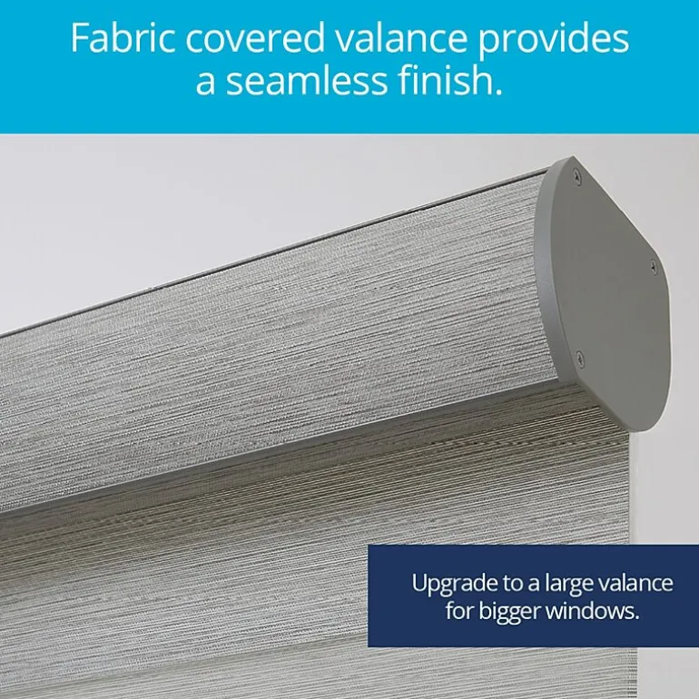 LEVOLOR Woodward Banded Custom Light-Filtering Cordless Sheer Shade