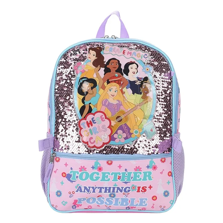 Licensed Disney Princesses 5-Piece Backpack Set