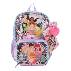 Licensed Disney Princesses 5-Piece Backpack Set