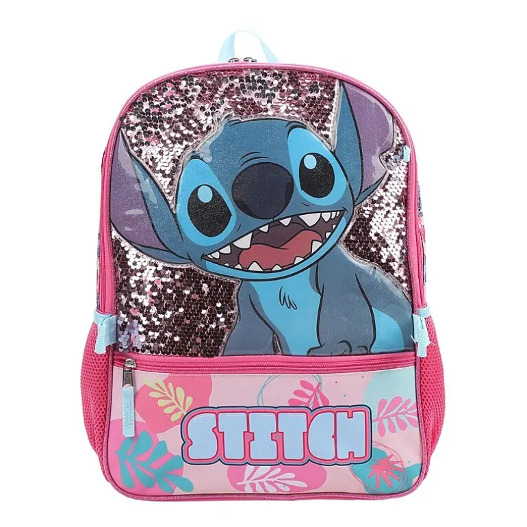Licensed Disney Stitch 5-Piece Backpack Set