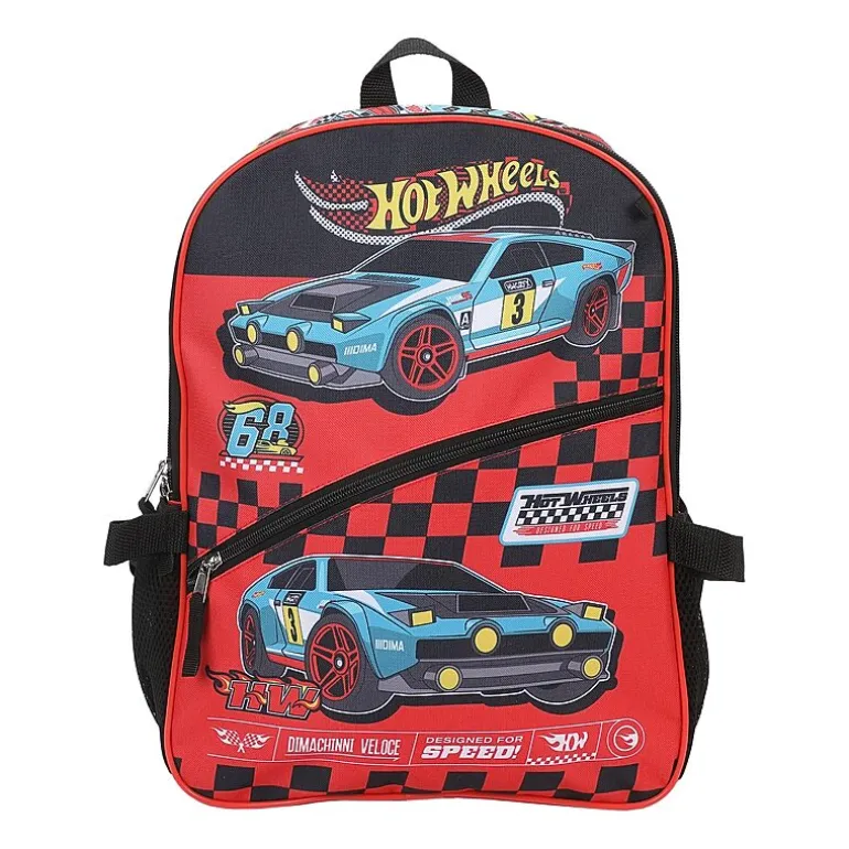 Licensed Hot Wheels 5-Piece Backpack Set