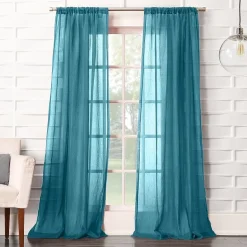 Lichtenberg Lola Rod Pocket Sheer Single Curtain Panel
