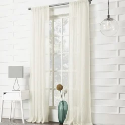 Lichtenberg Lola Rod Pocket Sheer Single Curtain Panel