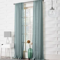 Lichtenberg Lola Rod Pocket Sheer Single Curtain Panel
