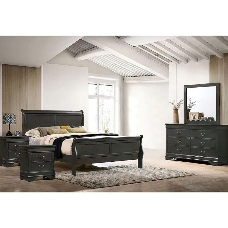 Lihte 5 Piece Wooden Bedroom Set
