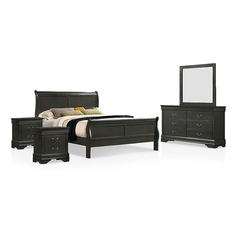 Lihte 5 Piece Wooden Bedroom Set