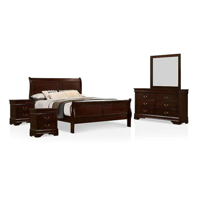 Lihte 5 Piece Wooden Bedroom Set