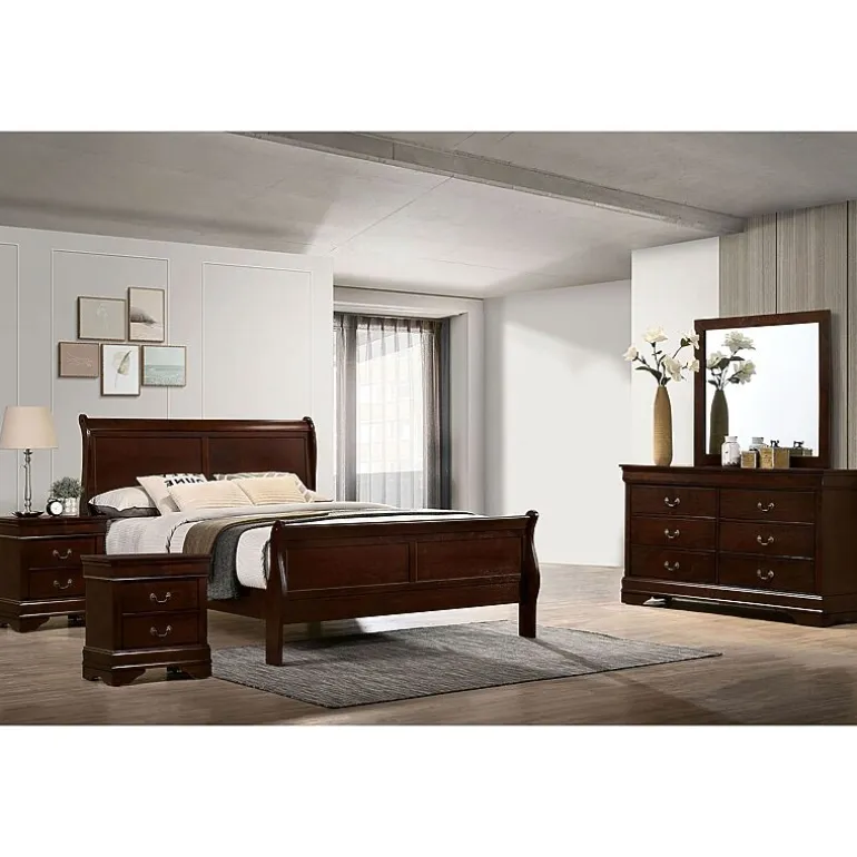 Lihte 5 Piece Wooden Bedroom Set