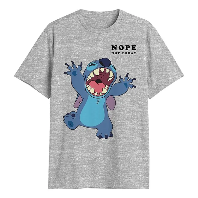 Lilo & Stitch Mens Crew Neck Short Sleeve Classic Fit Big and Tall Graphic T-Shirt