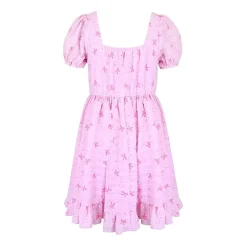 Lilt Big Kid Girls Short Sleeve Puffed A-Line Dress
