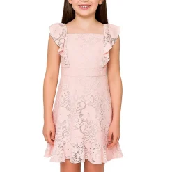 Lilt Big Kid Girls Short Sleeve A-Line Dress