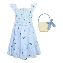 Lilt Little & Big Kid Girls Sleeveless A-Line Dress