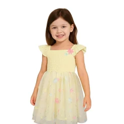 Lilt Little Girls Short Sleeve A-Line Dress