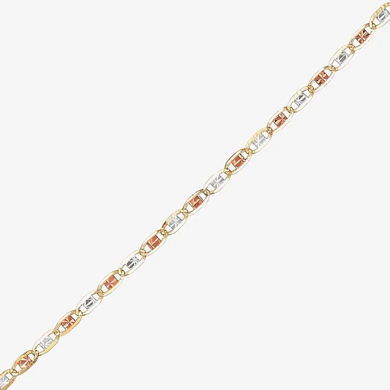 Limited Quantities! Girls 14K Gold 6 Inch Solid Valentino Chain Bracelet