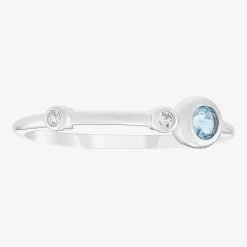 Limited Quantities! Womens Genuine Blue Topaz Sterling Silver Ring Set