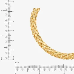 Limited Quantities! Womens 14K Gold 7.5 Inch Hollow Popcorn Chain Bracelet