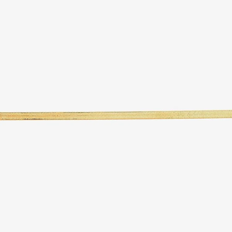 Limited Quantities! Womens 14K Gold 18 Inch Herringbone Chain Necklace