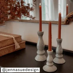 Linden Street Ceramic Taper Candle Holder Collection
