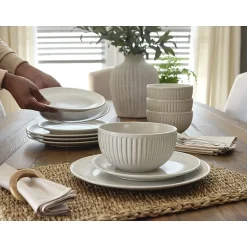 Linden Street Hayward Stoneware 12-pc. Dinnerware Set