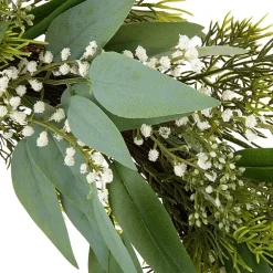 Linden Street 24in Welcome Mixed Evergreen Wreath
