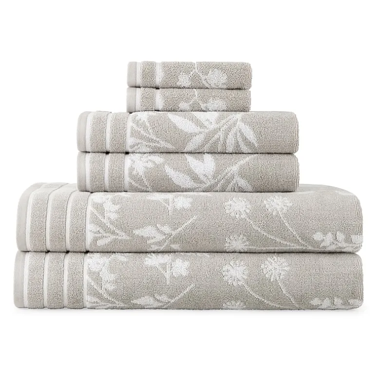 Linden Street Jacquard Geometric Bath Towel