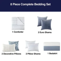 Linden Street Lennon Stripe 8-pc. Comforter Set