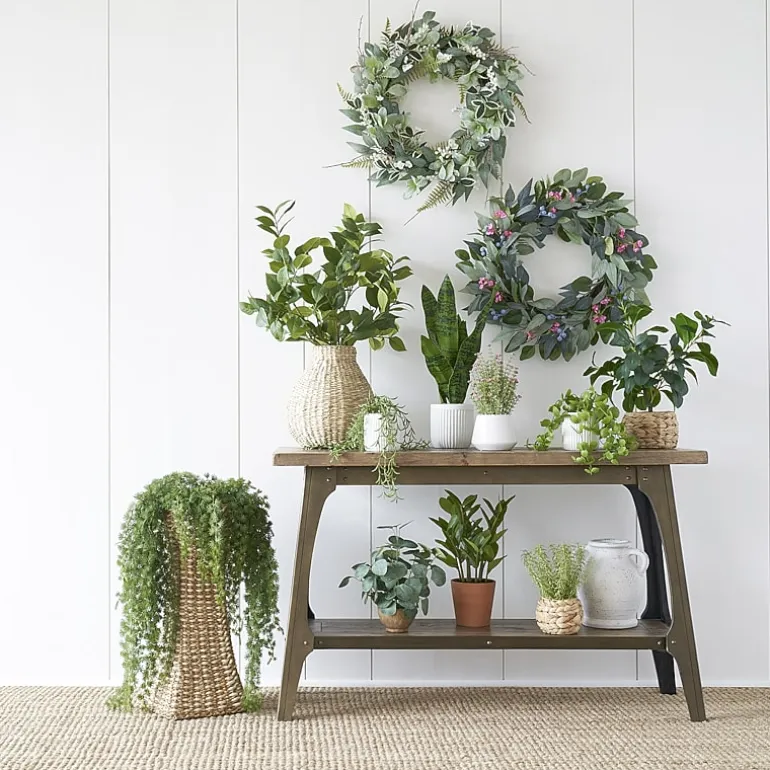 Linden Street 12" Pink Wildflower Artificial Plant