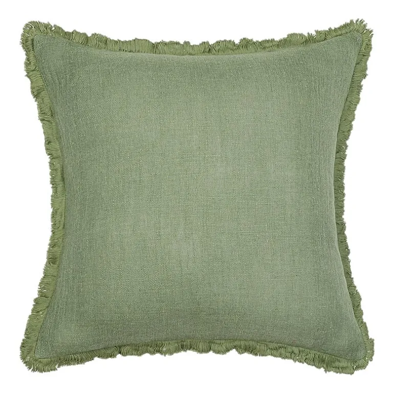 Linen Blend 20x20 Square Throw Pillow