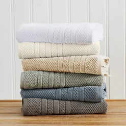 Linery Cotton Checkered Weave 12-pc. Quick Dry Washcloth