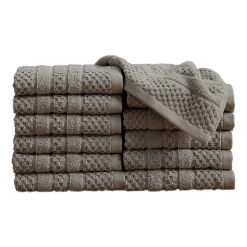 Linery Cotton Checkered Weave 12-pc. Quick Dry Washcloth