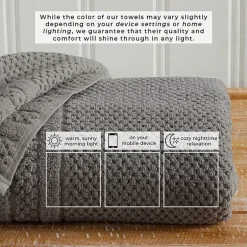 Linery Cotton Checkered Weave 12-pc. Quick Dry Washcloth