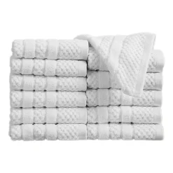 Linery Cotton Checkered Weave 12-pc. Quick Dry Washcloth