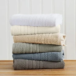 Linery Cotton Checkered Weave 12-pc. Quick Dry Washcloth