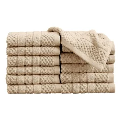 Linery Cotton Checkered Weave 12-pc. Quick Dry Washcloth