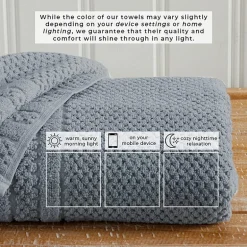 Linery Cotton Checkered Weave 12-pc. Quick Dry Washcloth